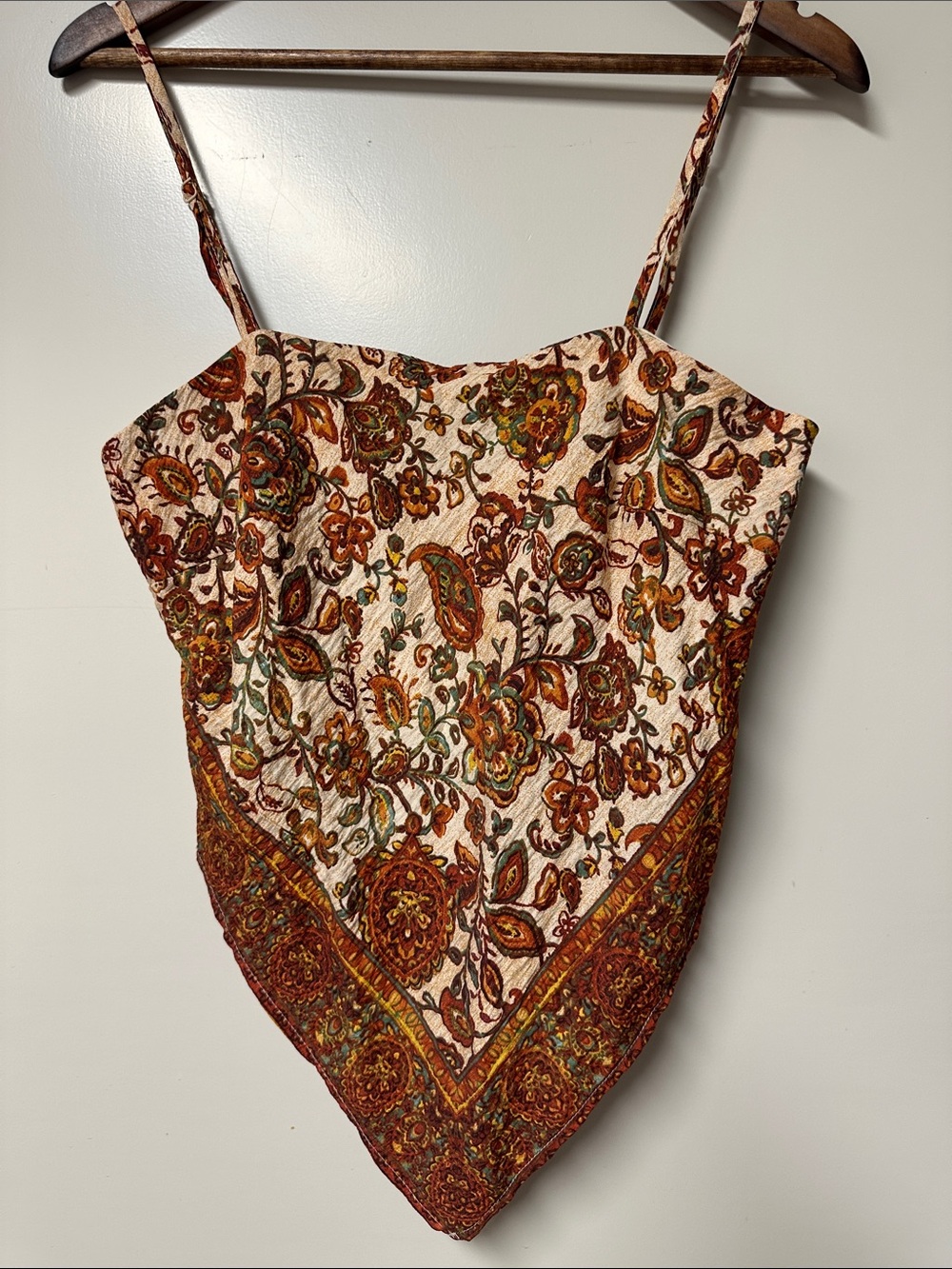 Fall colored bandana style top - Medium